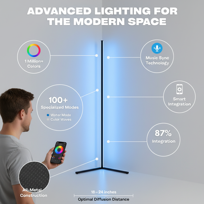 LITE TOWER - MODERN STYLED LED CORNER LAMP